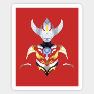 Ultraman Orb Burnmite (Low Poly Art) Sticker